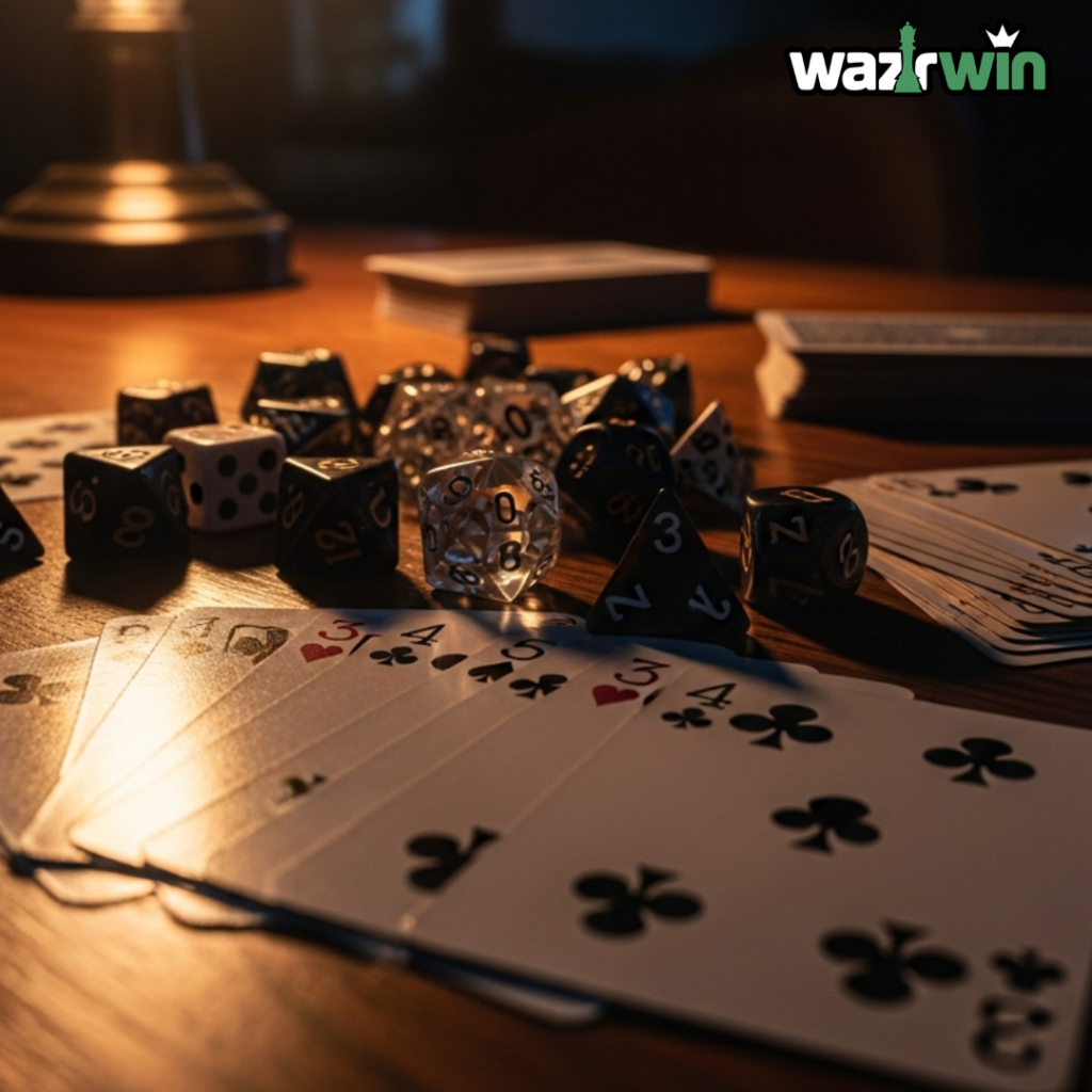 ​card games with dice