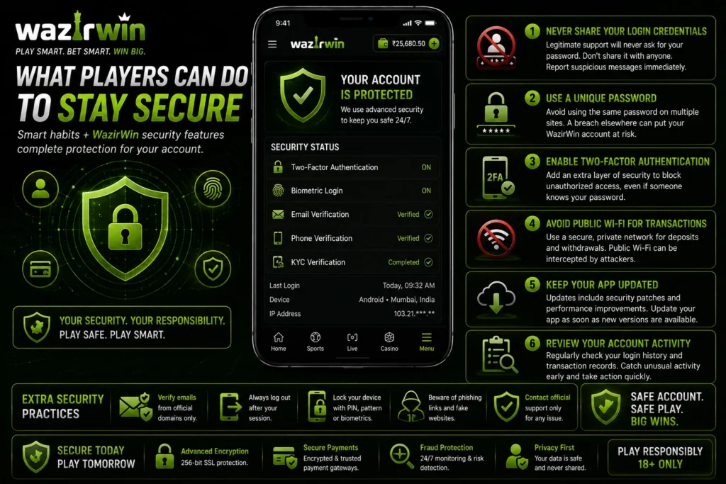 WazirWin Account Security