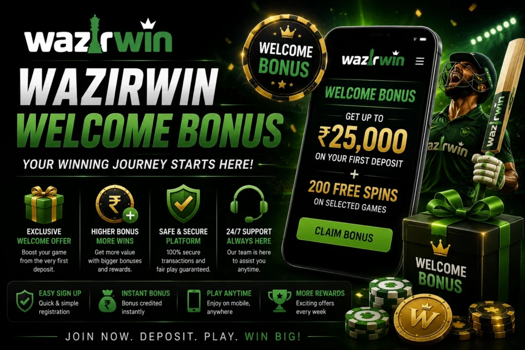 WazirWin Welcome Bonus
