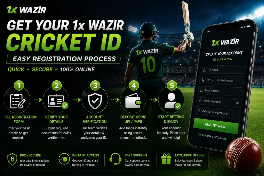 1x Wazir Cricket ID login