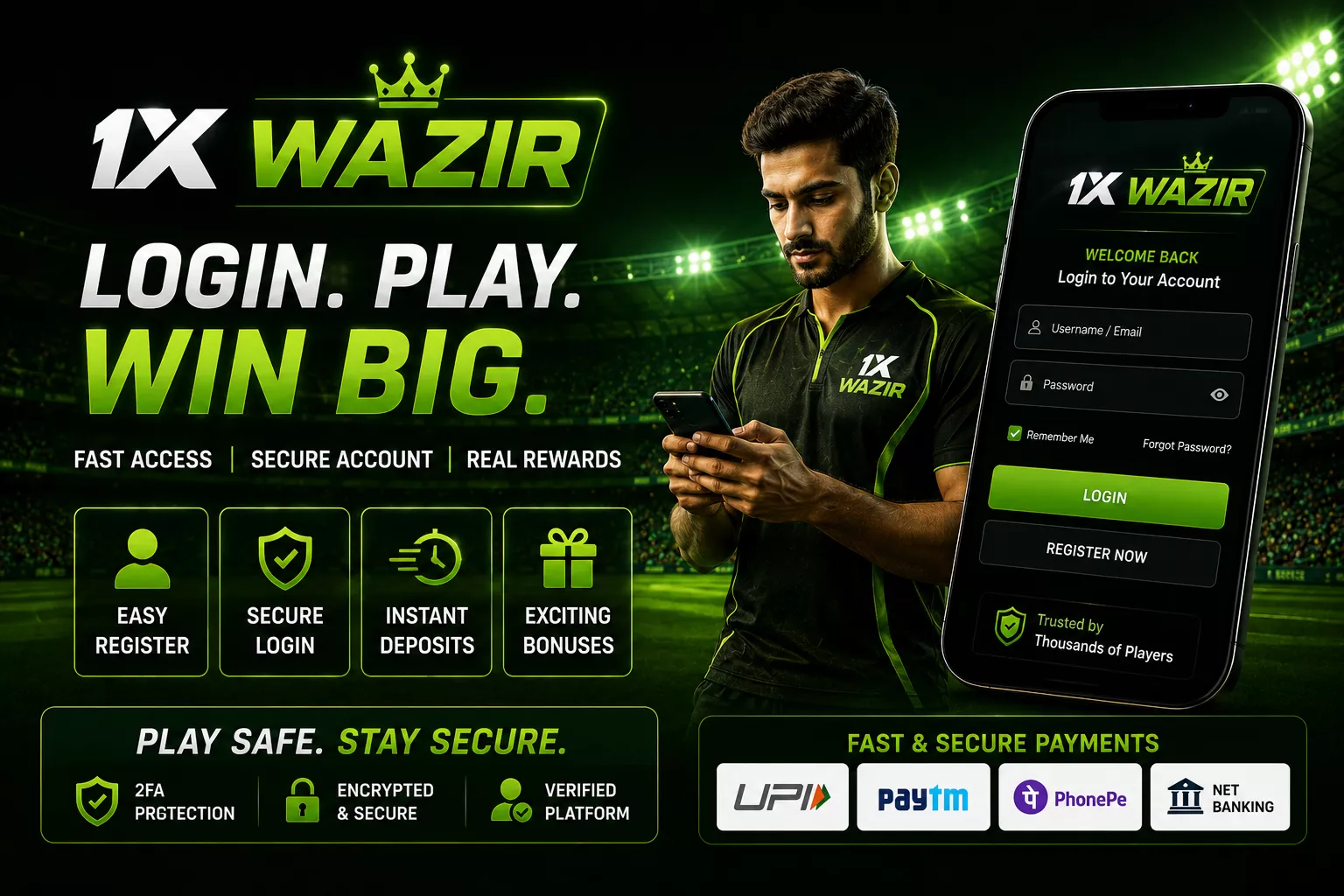 1x Wazir sign in page