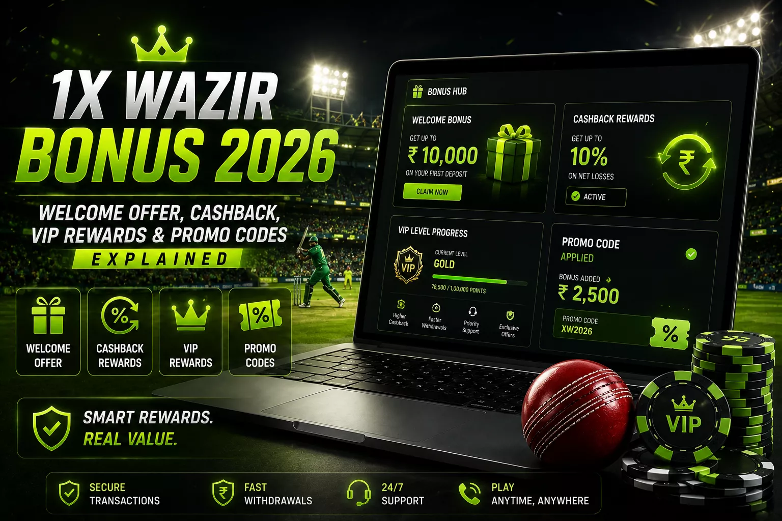 1x Wazir welcome bonus 2026