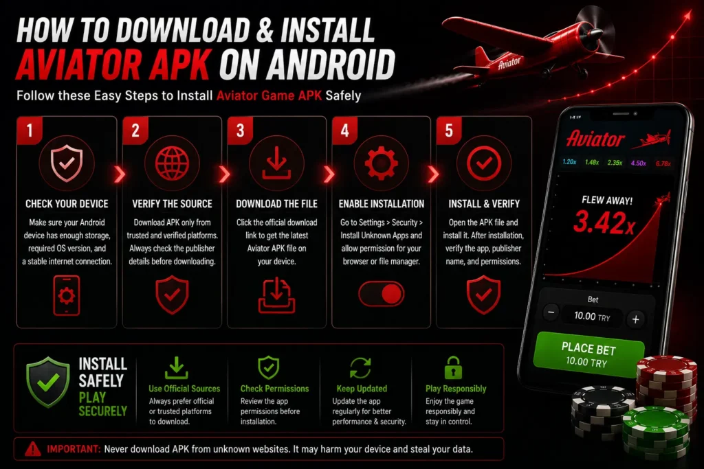Aviator game APK download