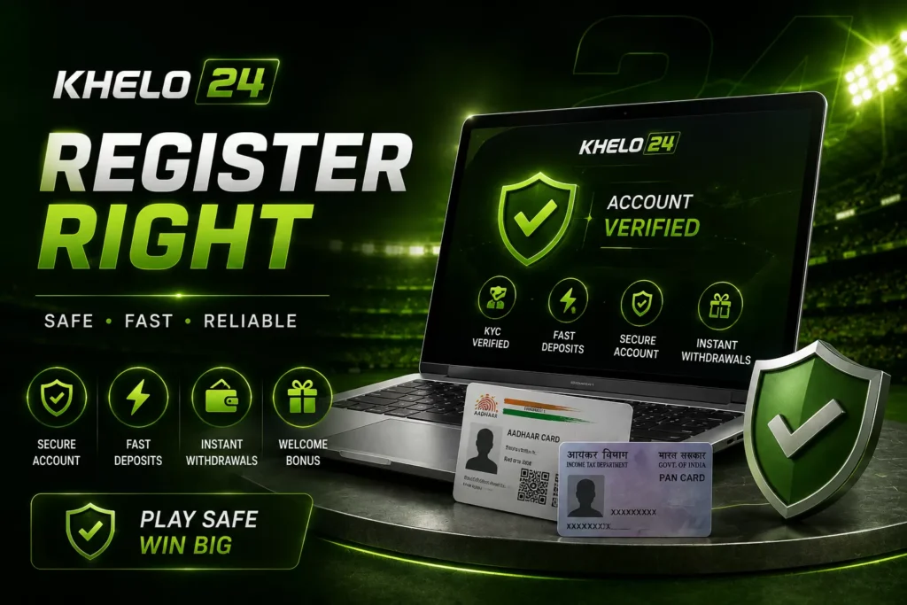 Khelo 24 register page