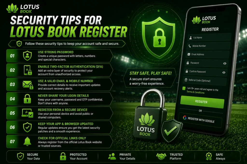 Lotus Book Register secure