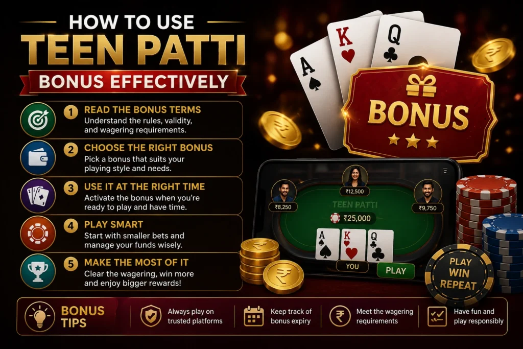 Best Teen Patti Bonus