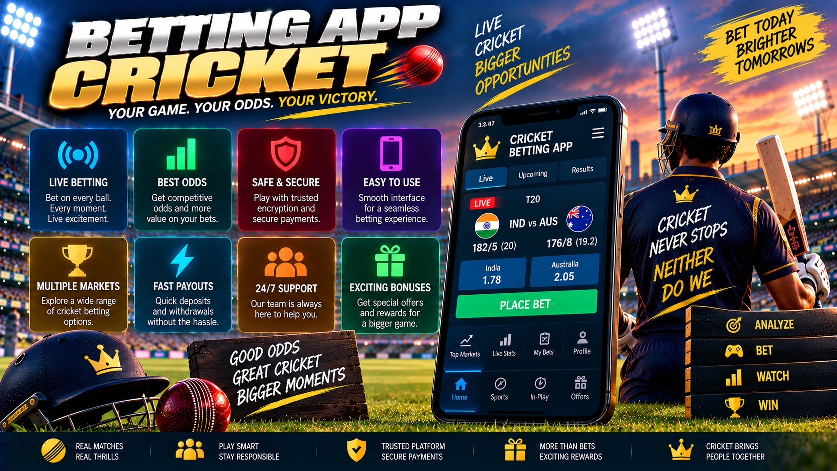 Betting app cricket