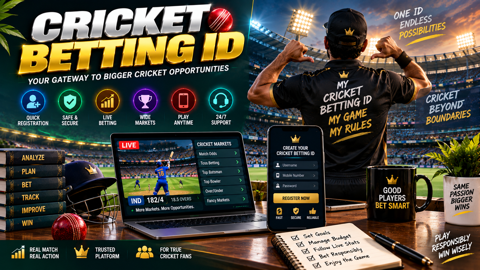 Cricket betting markets