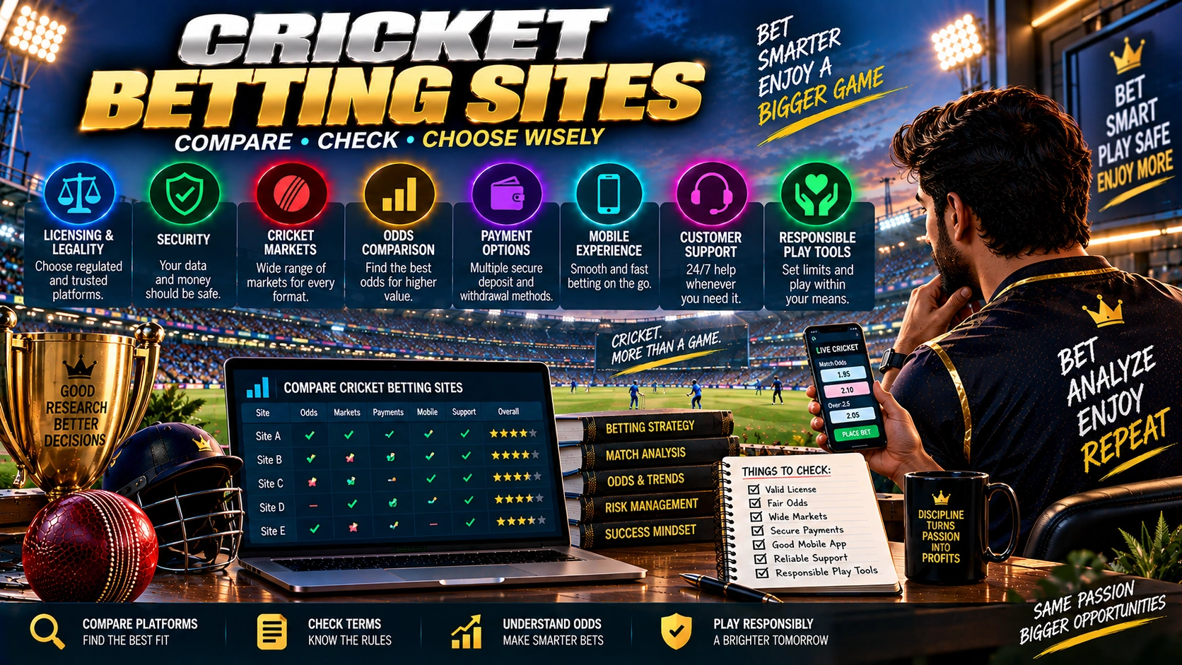 Cricket betting sites