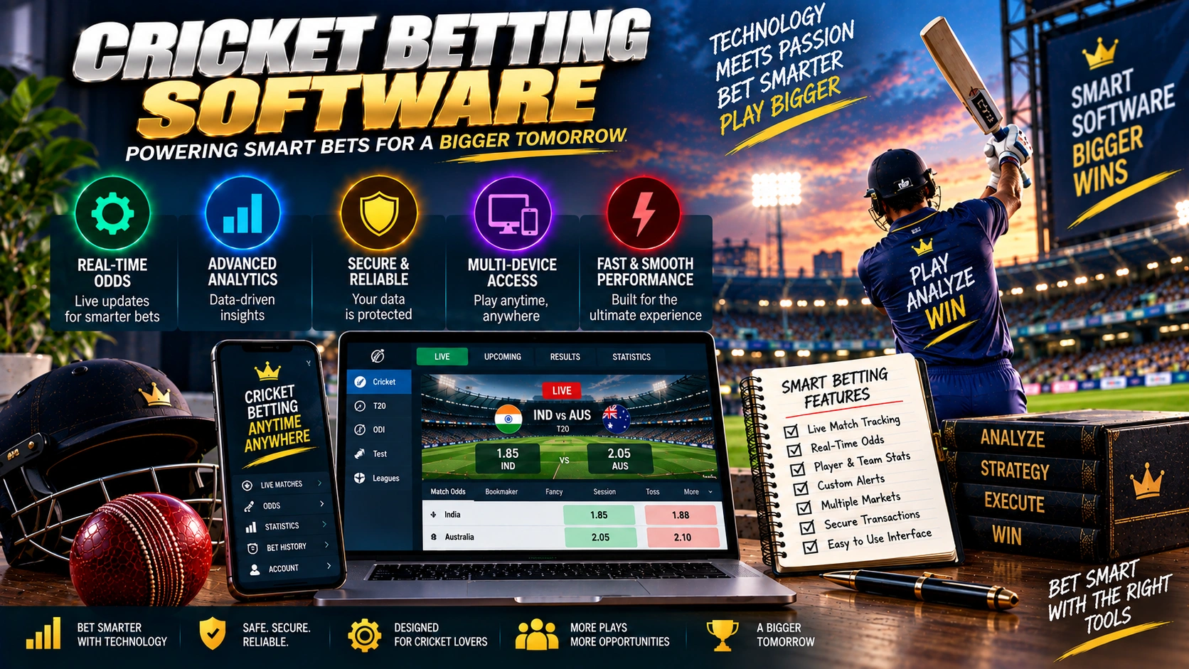 Cricket betting software