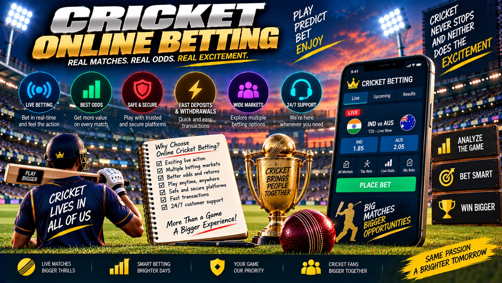 Cricket online betting