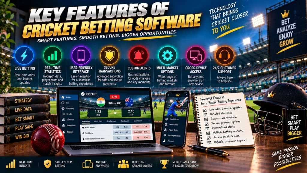 Cricket wagering software