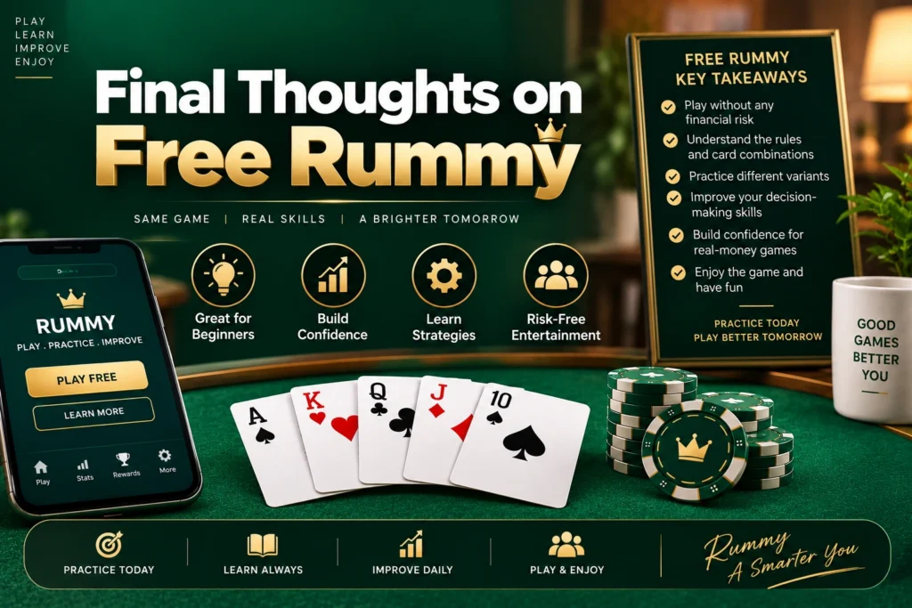 Free Rummy digital card game experience