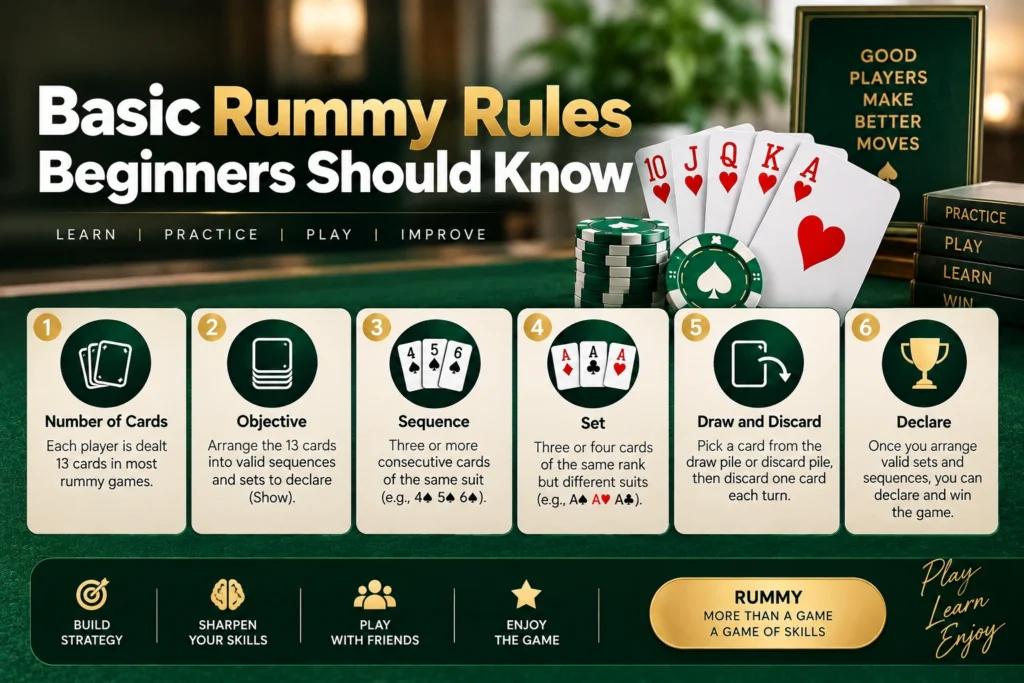 Free Rummy multiplayer card table