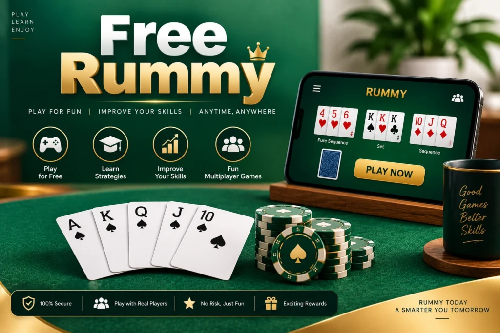 Free Rummy online card game gameplay
