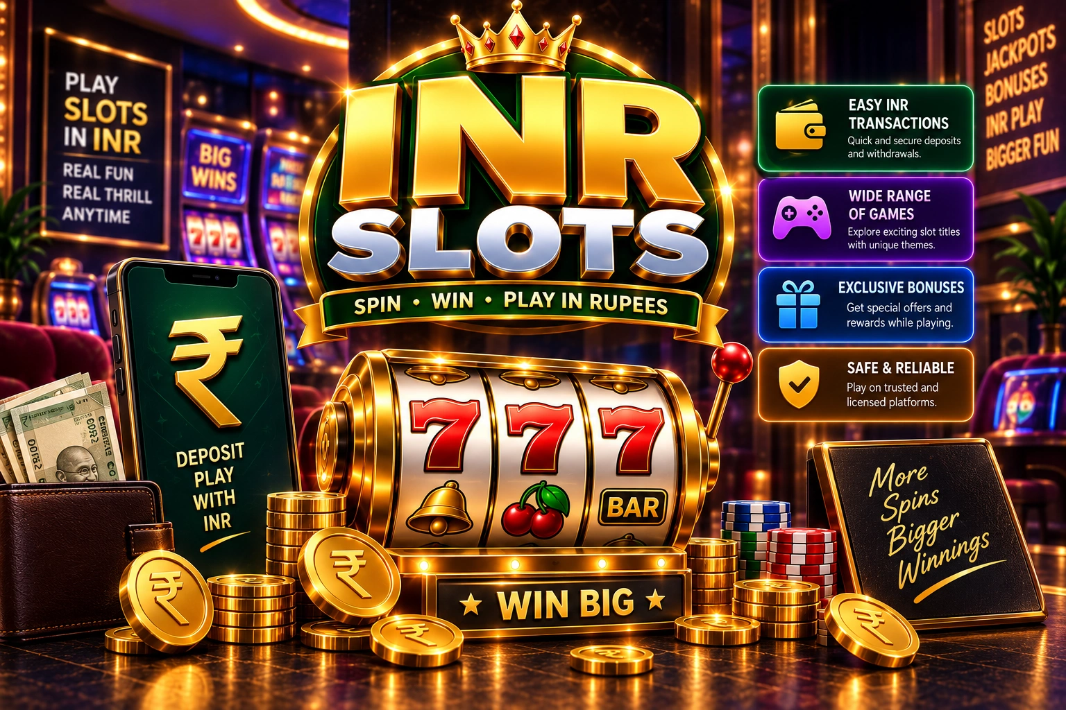 INR Slots online casino games