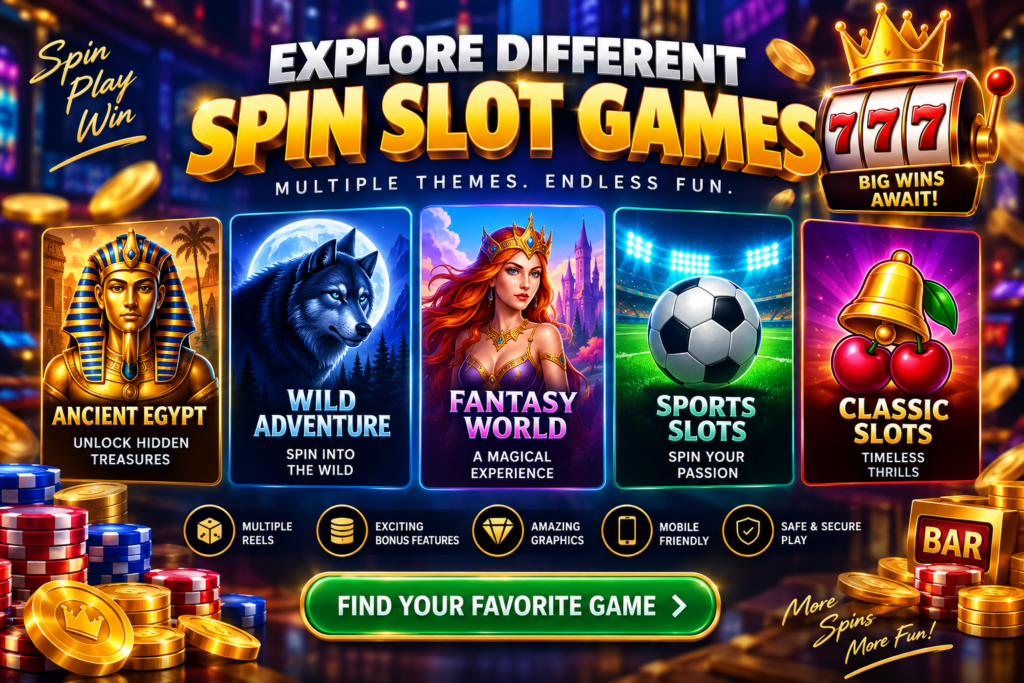 Online spin slots gameplay