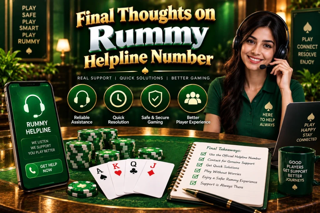 Rummy Helpline Number for customer support