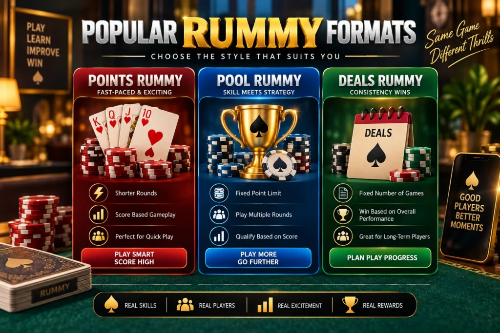 Rummy card gameplay