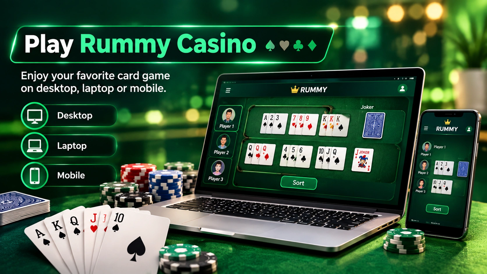 Rummy casino game