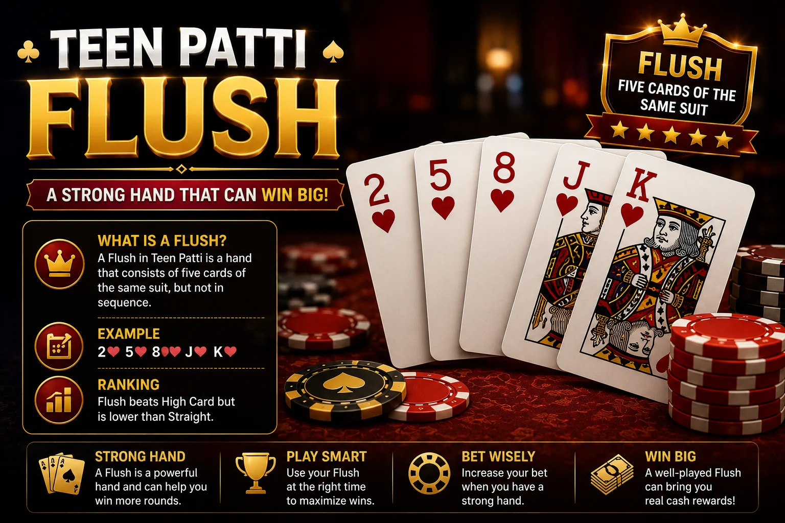 Teen Patti Flush