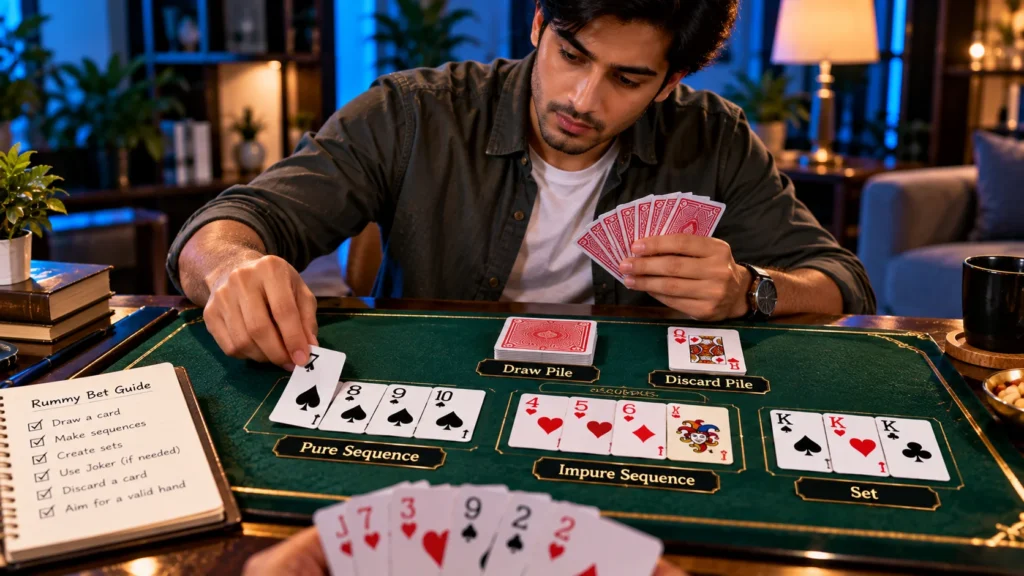 Rummy Bet online gameplay
